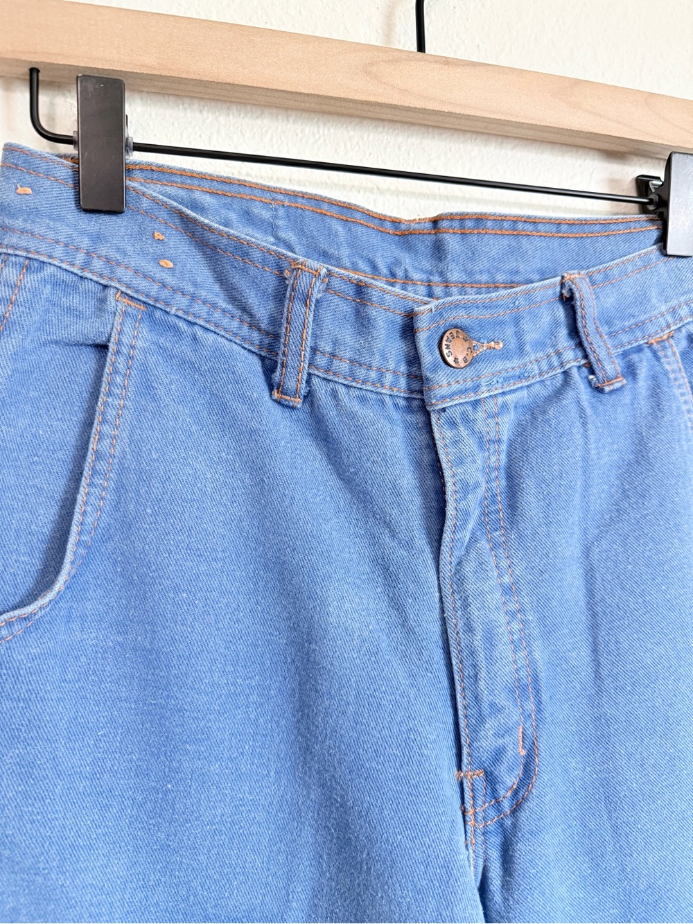70s Vintage CB Jeans Carpenter Style Flare Jeans Retro Utility Gorpcore - Picture 15 of 15